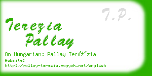 terezia pallay business card